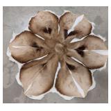 4ft African Springbok Hide Throw Rug