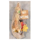 Squirrel in the Den No Hunting Taxidermy Display