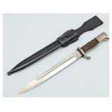 WWII German Robi Klaas Stag Dress Bayonet w/ Scabb