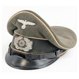 WWII German Heer Army Officers Visor Cap