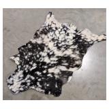 Black & White Soft Tanned Goat Hide