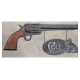 Vtg Colt Revolvers Wooden Sign