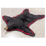 6ft Black Bear Rug Taxidermy