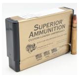 20 Rnds of Superior Ammunition 375 H&H 300gr NF SP