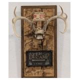 Barn Wood Deer Antler Wall Display