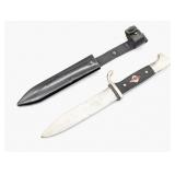 WWII German J.A. Henckles Hitler Youth Knife w/ Sc