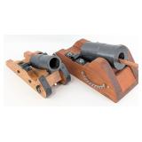 Pair of 1.75in Black Powder Mortar Cannons