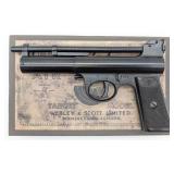 Webley & Scott Mark II .177 Cal Air Pistol w/ Repr