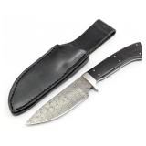 Stamascus Knife Works Damascus Fixed Blade Hunter
