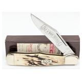Ltd 1998 Schatt & Morgan Badger Knife Club Stag Co