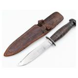 WWII Case XX Fighting Knife w/ Named Sheath