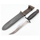 WWII USN Mk 2 Ka-Bar Fighting Knife w/ Sheath