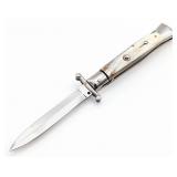 Italian Horn Handle Swing Guard Lock Back Switchbl