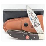 Ltd Grohmann Badger Knife Club Smooth Wood Lockbac