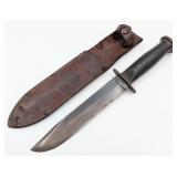 WWII Western Fighting Knife w/ Sheath