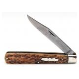 Antique Cattaraugus Jig Bone Linerlock Jack Knife