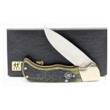 Ltd J.A. Henckels Green Picked Bone Lockback Knife