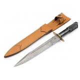 Lewis Drake Damsacus Survival Knive w/ Sheath