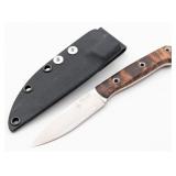 Bark River Knives Burnt Wood KF Drop Point Hunter