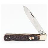 Robert Klaas Kissing Crane Jigged Bone Lockback 22