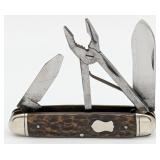 Antique Valley Forge Cutlery Co. Jigged Bone Utili