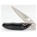 Spyderco Black Micarta Viele C42P Linerlock Foldin
