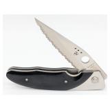 Spyderco Black Micarta Viele C42P Linerlock Foldin
