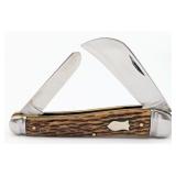 Antique Schrade Walden Jigged Bone Farmer