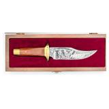 Ltd Schrade NRA US Bicentennial Bowie Knife w/ Cas
