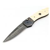 Elegant Jim & Joyce Minnick Rain Drop Damascus Exo