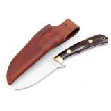 Early James Lile Smooth Wood Drop Point Hunter w/
