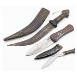 Antique Middle Eastern Arabian Jambiya, Kukri, & D