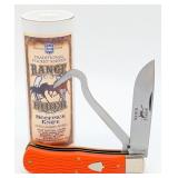 Great Eastern Cutlery Jigged Orange Delrin Hoof Pi