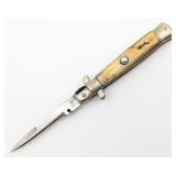 Vtg 6.75in Red Dot Safety Horn Handle Picklock Swi