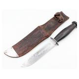 WWII Case XX Fighting Knife w/ Soldier Decorated S