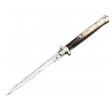 Italian Romo 13in Buffalo Horn Kriss Pick Lock Swi