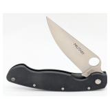 Spyderco Black G-10 Military Linerlock Folding Kni