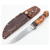 Robeson Stag on Stag Hunting Knife w/ BSA Sheath
