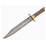 Rose New York Civil War Style Bowie Knife