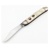 Hammer Brand Faux Pearl Switchblade Knife