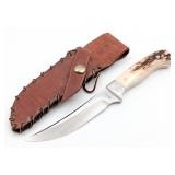 Lou Hegedus 5in Stag Hunter w/ Sheath