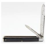 National Cutlery Works Ebony Wood Doctors Knife
