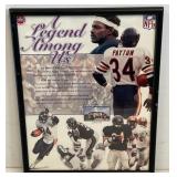 Walter Payton Signed ï¿½A Legend Among Usï¿½ Poster