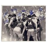 1986 Hoosiers Basketball Signed Cast Photo