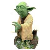 Star Wars 3-D Printed Hand Painted Yoda Statue.