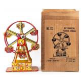 J. Chein Tin Windup No. 172 Ferris Wheel w/ Box