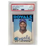 1986 Bo Jackson Tiffany Topps Traded PSA 8