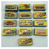 13 Vintage Matchbox and Matchbox Superfast Empty B