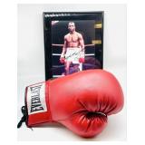 Sugar Ray Leonard Signed Boxing Gloves and Picture