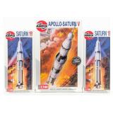 (2) 1/144 Airfix Saturn 1B & (1) Apollo Saturn V M